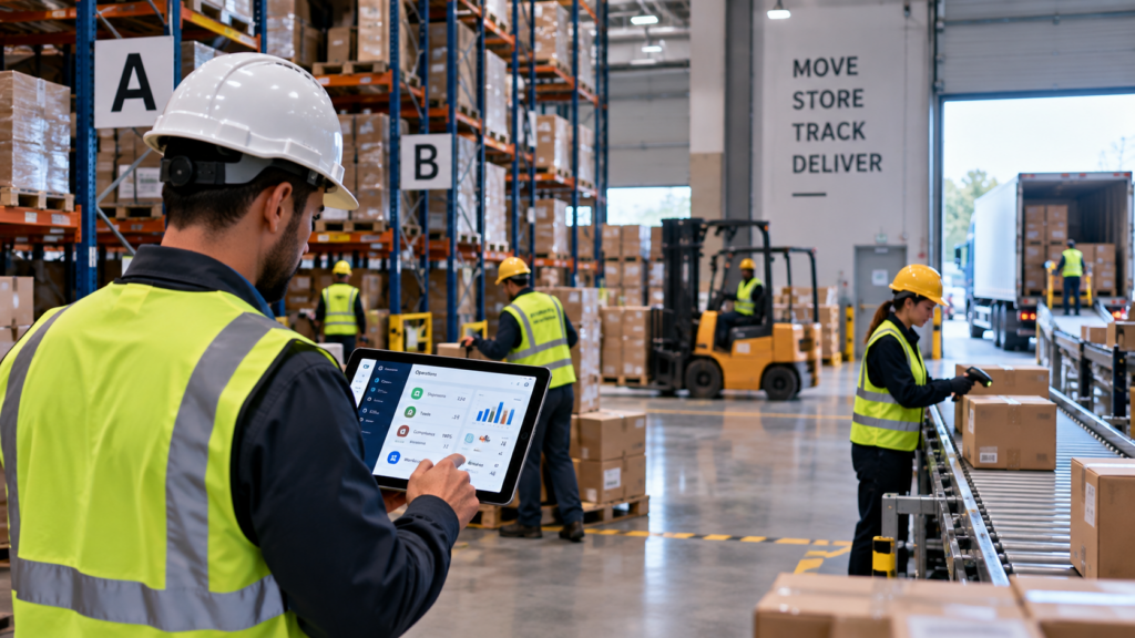 38 Management operational visibility for warehousing and logistics operations